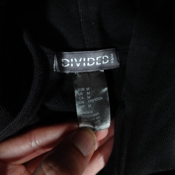 H&M Metallica Pushead Skull Hoodie Mens Medium Music Grunge Washed Black - Picture 4 of 10